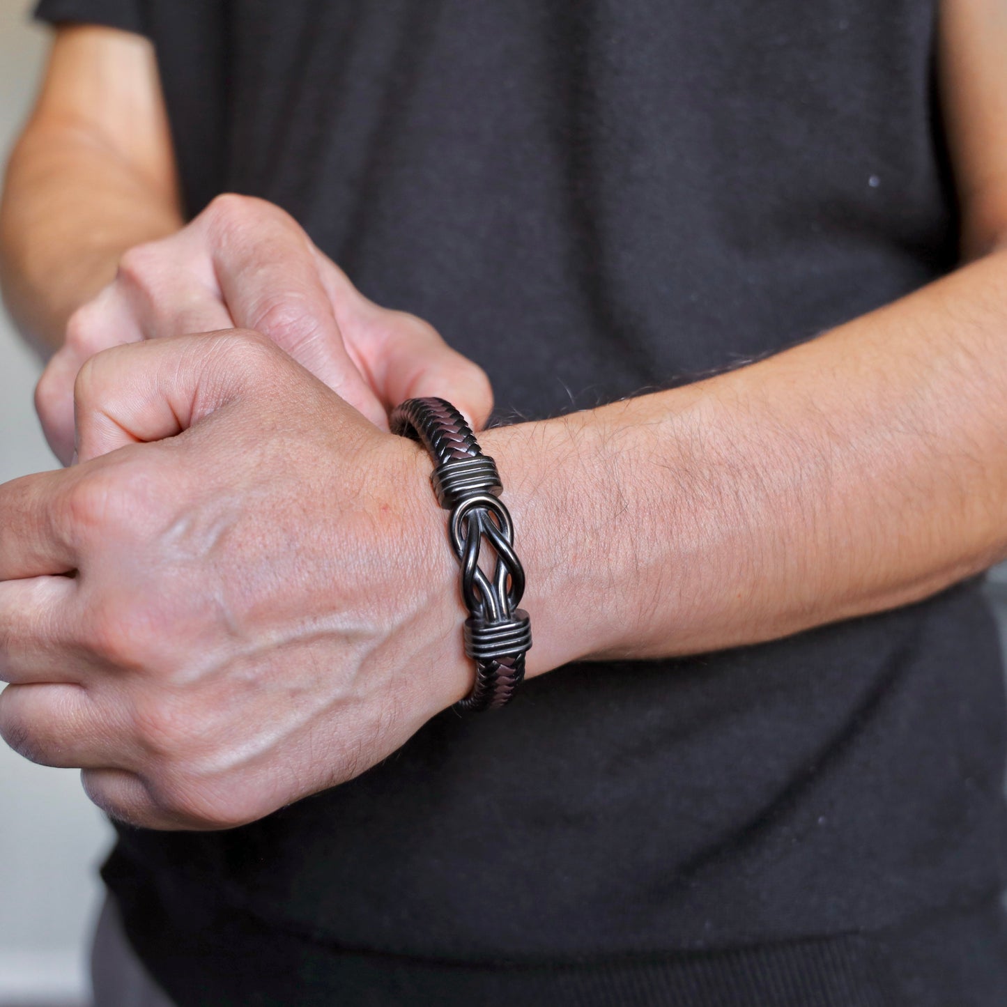 “Forever Bound” Son’s Bracelet w/ Engraved Name