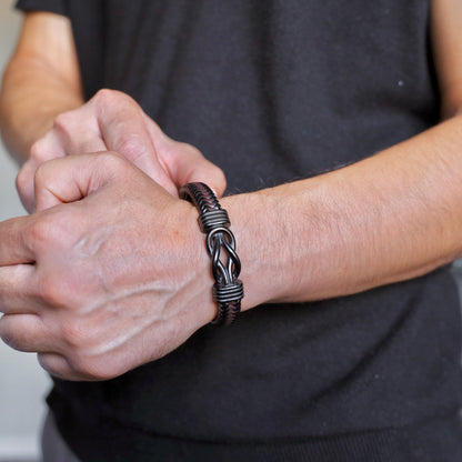 “Forever Bound” Son’s Bracelet w/ Engraved Name